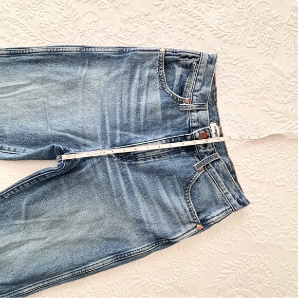 Wrangler Wild West 603 High Rise Straight Jean Retro Mid Damaged - Picture 15 of 15